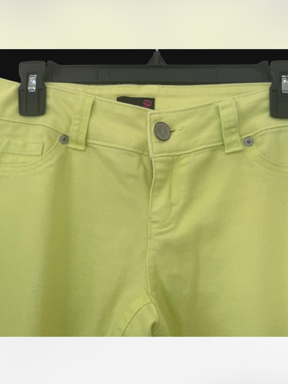 High-Rise Women’s Stretch Jeans in Lime Green